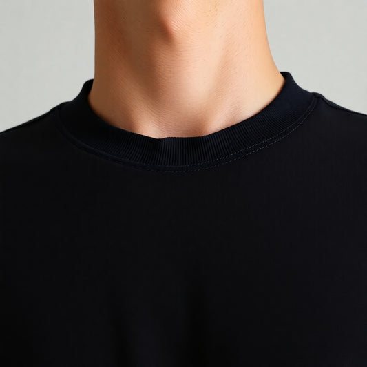 Men's Solid Crew Neck T-Shirt - Casual, Fashionable, Essential T-Shirt for Summer Holiday Travel and Daily Wear